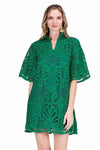 High Neck Emerald Lace Tunic