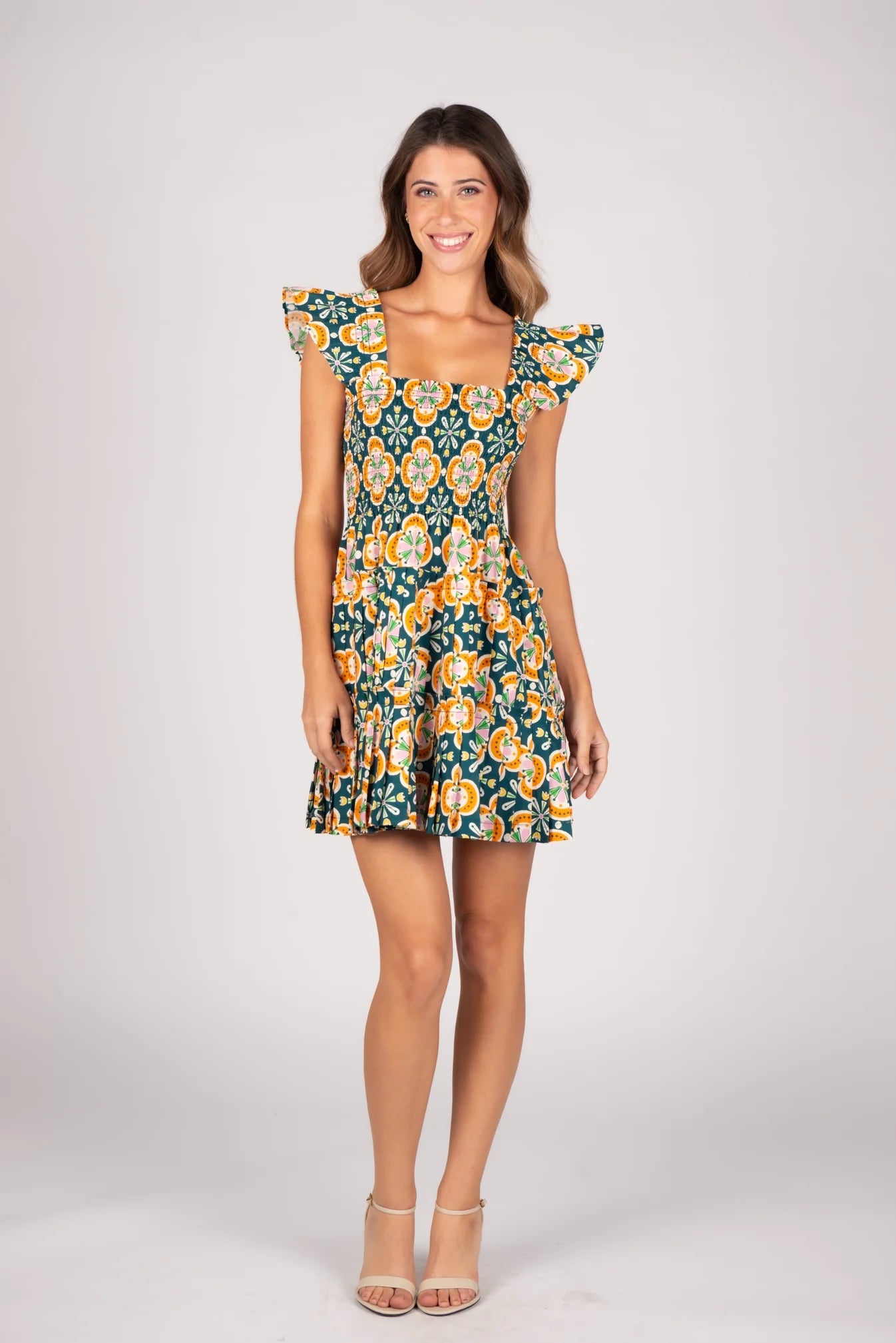Clementine Tile Mini Dress