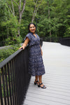 Hailey Navy Floral Dress