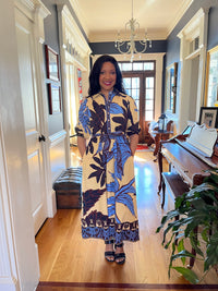 Majestic Leaves Remi Midi Dress