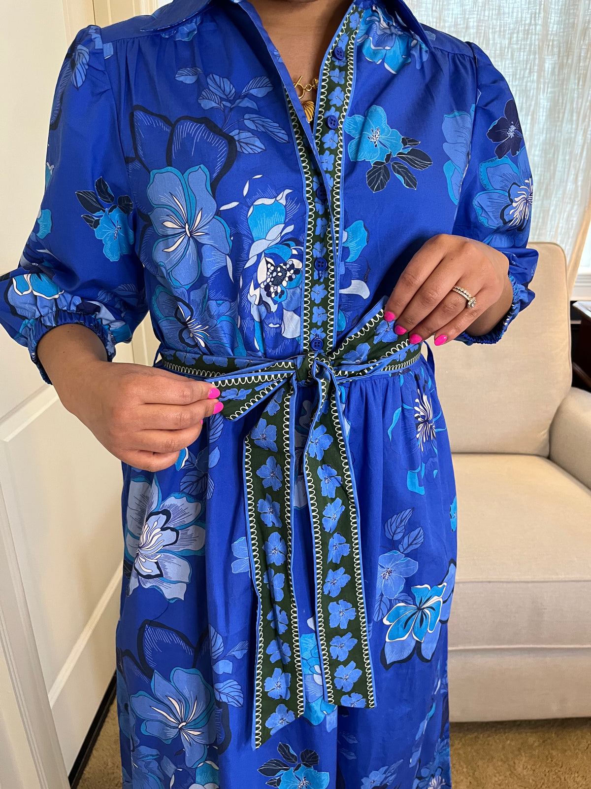 Sapphire Floral Remi Dress