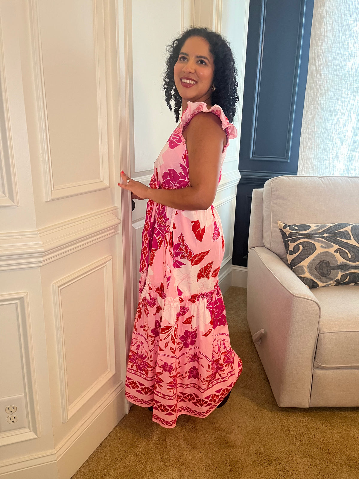 Elsie Neon Florals Dress
