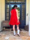 Cherry Tiered Mini Dress