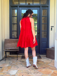 Cherry Tiered Mini Dress