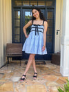 Contract Trim Mini Dress