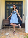 Contract Trim Mini Dress