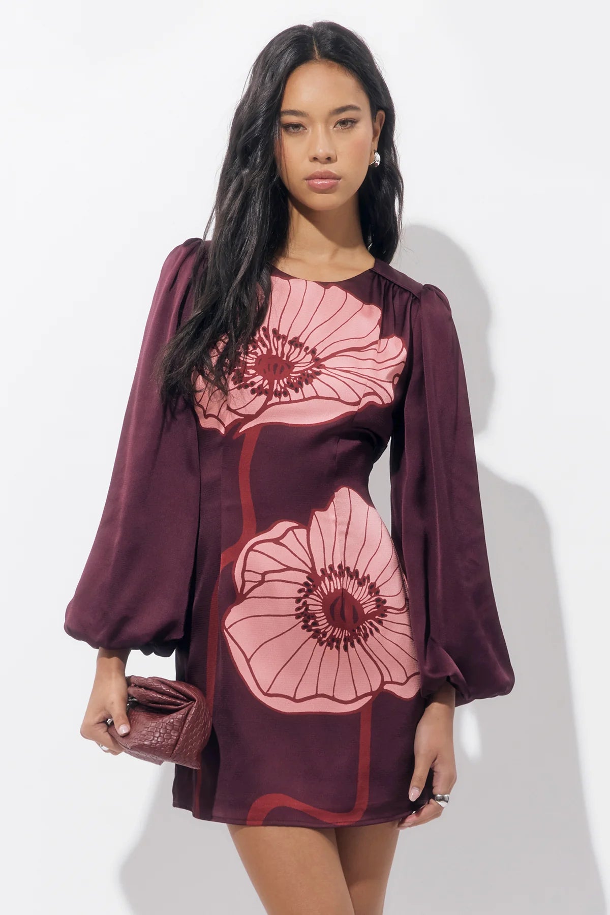 Juno Bubble Sleeve Poppy Dress