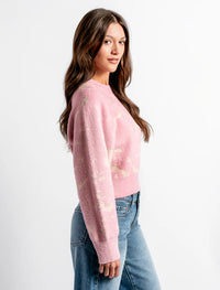 Carrara Sweater | Blush & Ecru