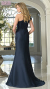 Navy One Shoulder Gown | C-MV1358