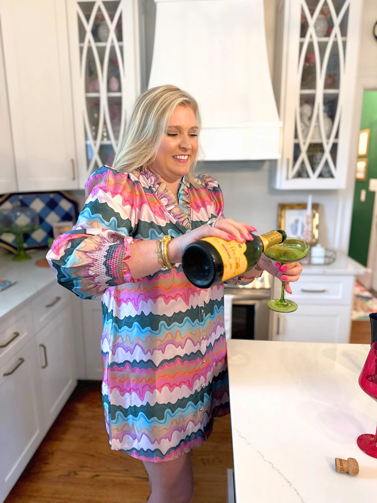 Harper Long Sleeve Dress | Arendell Abstract