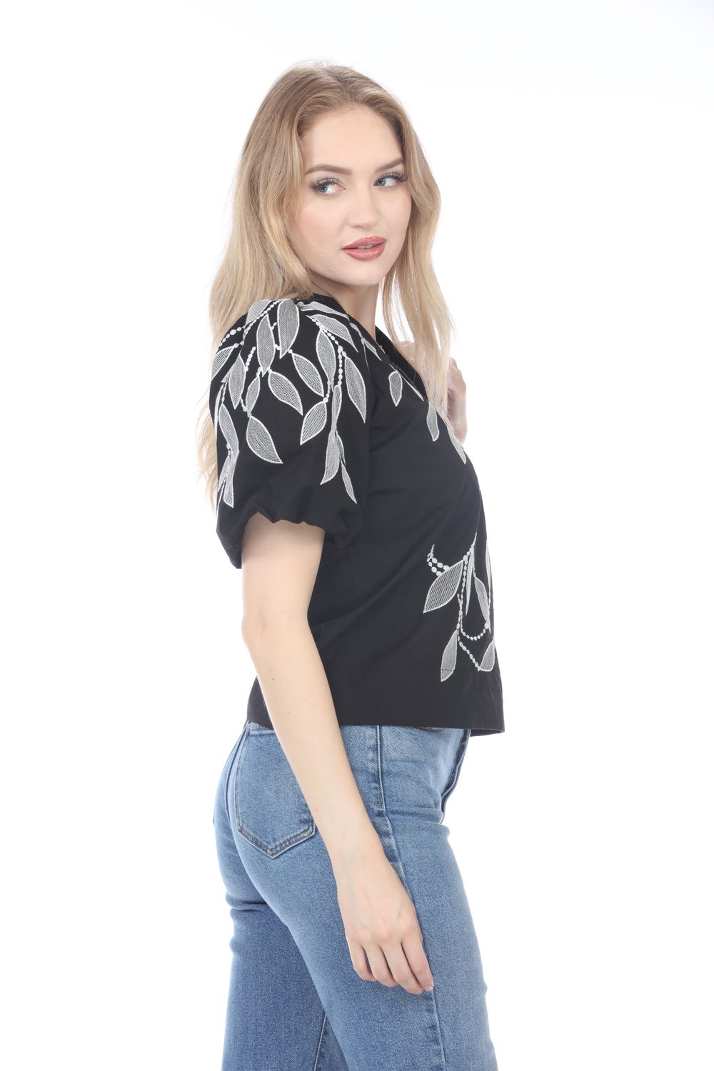 Mireille Floral Puff Sleeve Blouse