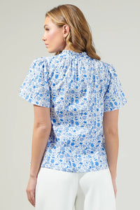 Lily Floral Ruffle Blouse