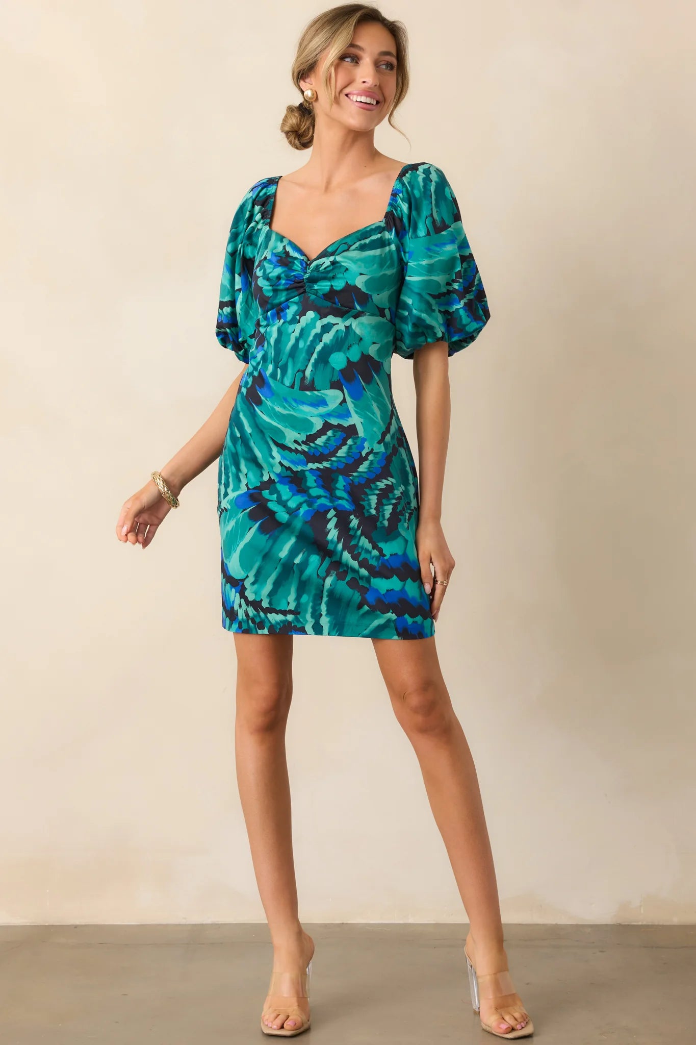 Opaline Multi Abstract Mini Dress