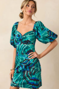 Opaline Multi Abstract Mini Dress