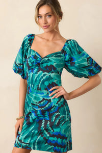 Opaline Multi Abstract Mini Dress