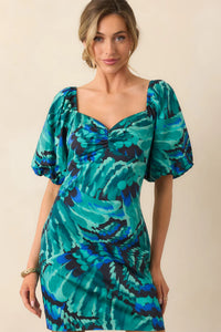 Opaline Multi Abstract Mini Dress