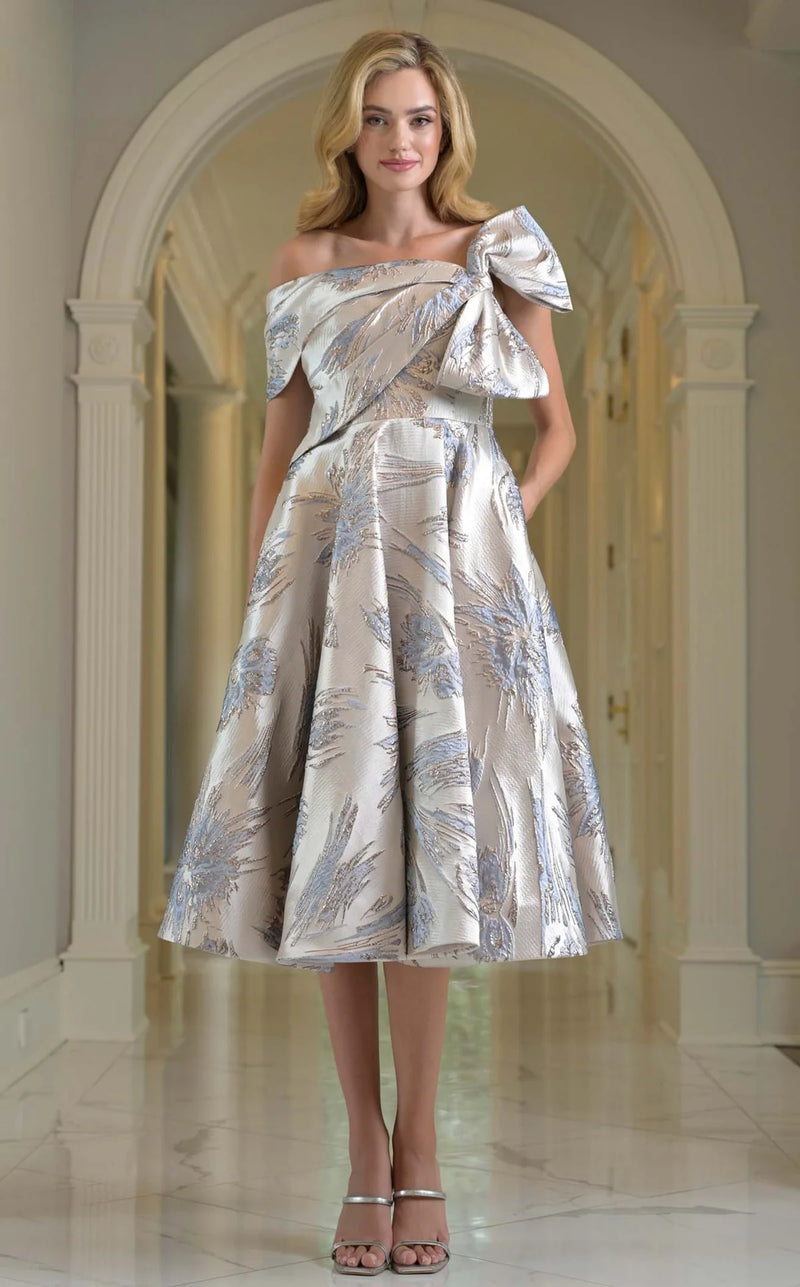 Blue Multicolor Gown | C-RD207