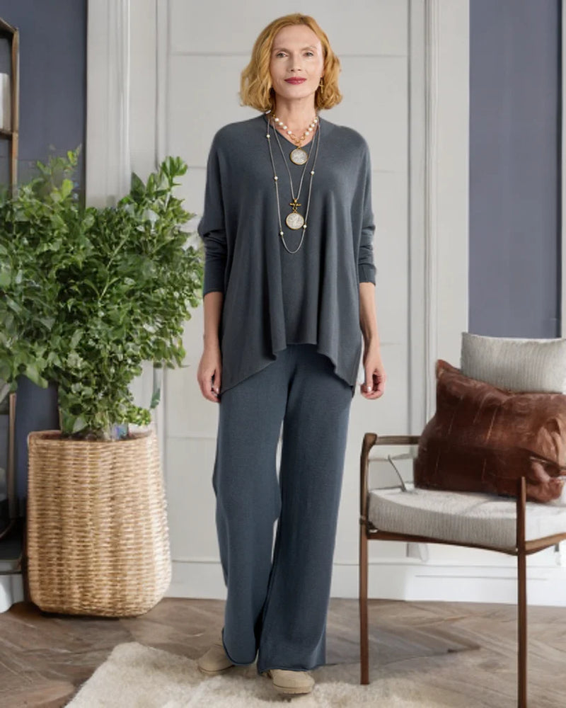 Cleo Sweater Pants - Dark Gray