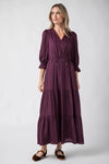 Perfect Plum Satin Dress