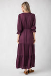 Perfect Plum Satin Dress