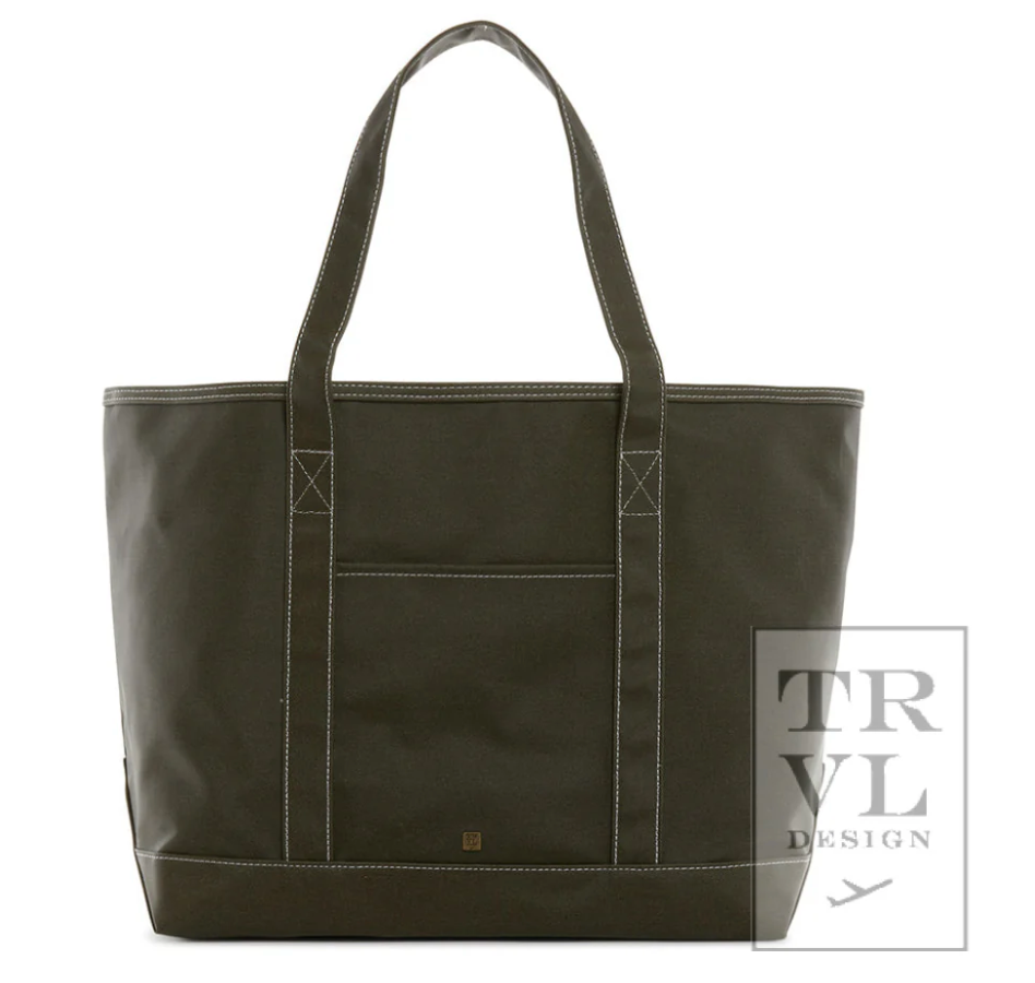 Olive Coated Tote