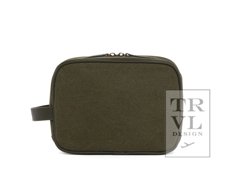 Men's Coated Canvas Toiletry Bag