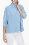 Super-soft Mock Neck Sweater - Ice Blue