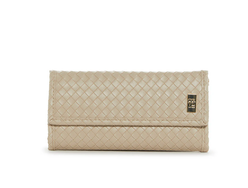 Woven Bisque Jewelry Wallet