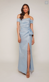 French Blue One Shoulder Gown - AP-27639