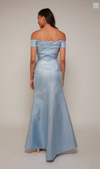 French Blue One Shoulder Gown - AP-27639