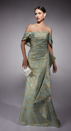 Sea & Gold Gown - AP-27750 -