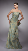 Sea & Gold Gown - AP-27750 -