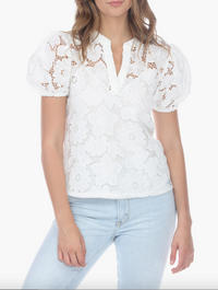 Juno V-Neck Lace Blouse