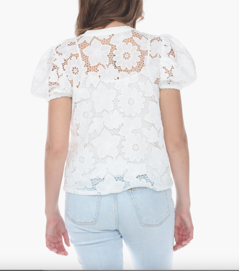 Juno V-Neck Lace Blouse