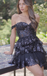 Black Paris Tiered Dress | J-JT920K