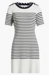 Stripe Stitch Epaulets Minidress