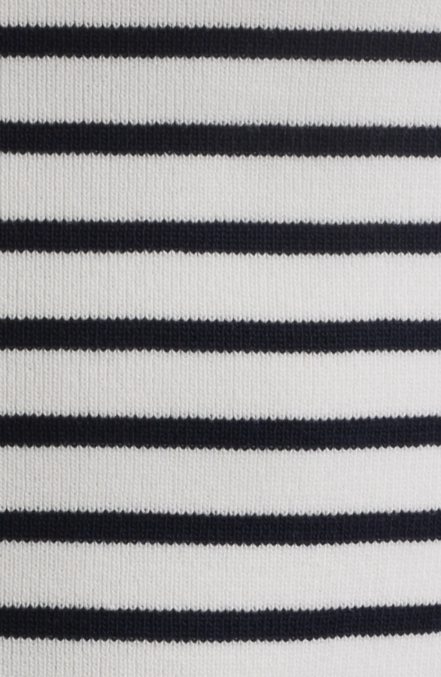 Stripe Stitch Epaulets Minidress