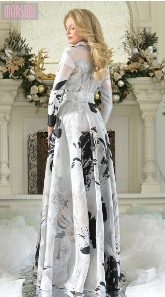 Metallic Organza Shirtdress | C-MV1367
