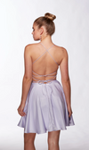 Lilac Santorini Satin Dress | AP-30018
