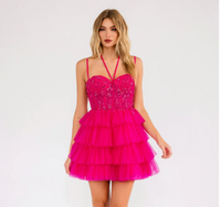 Fuchsia Madrid Dress | J-JT923S
