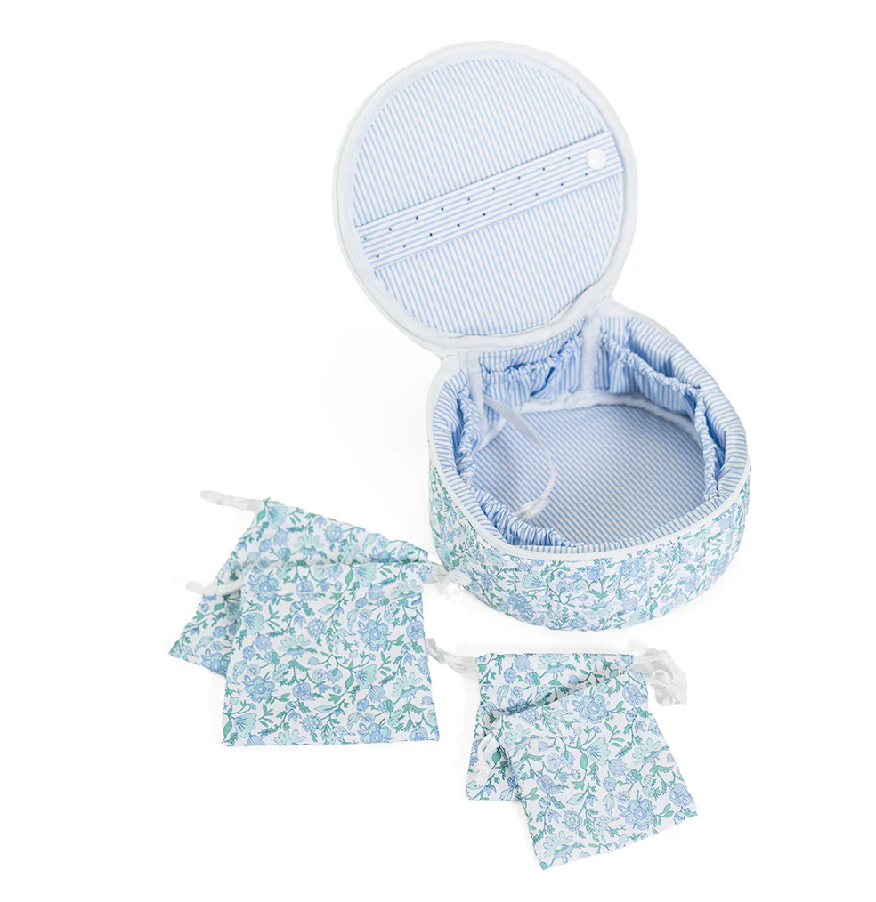 Hamptons Floral Quilted Jewelry Round
