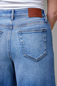 Nori Medium Wash Cuff Leg Jean