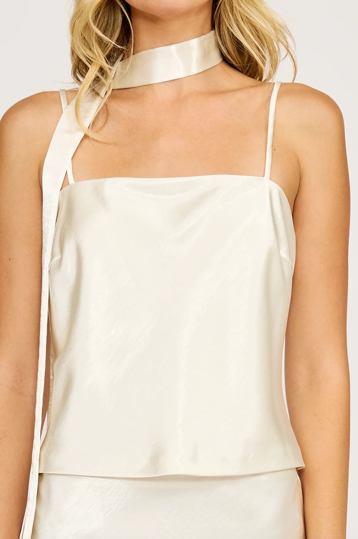 Cyra Tie Neck Blouse