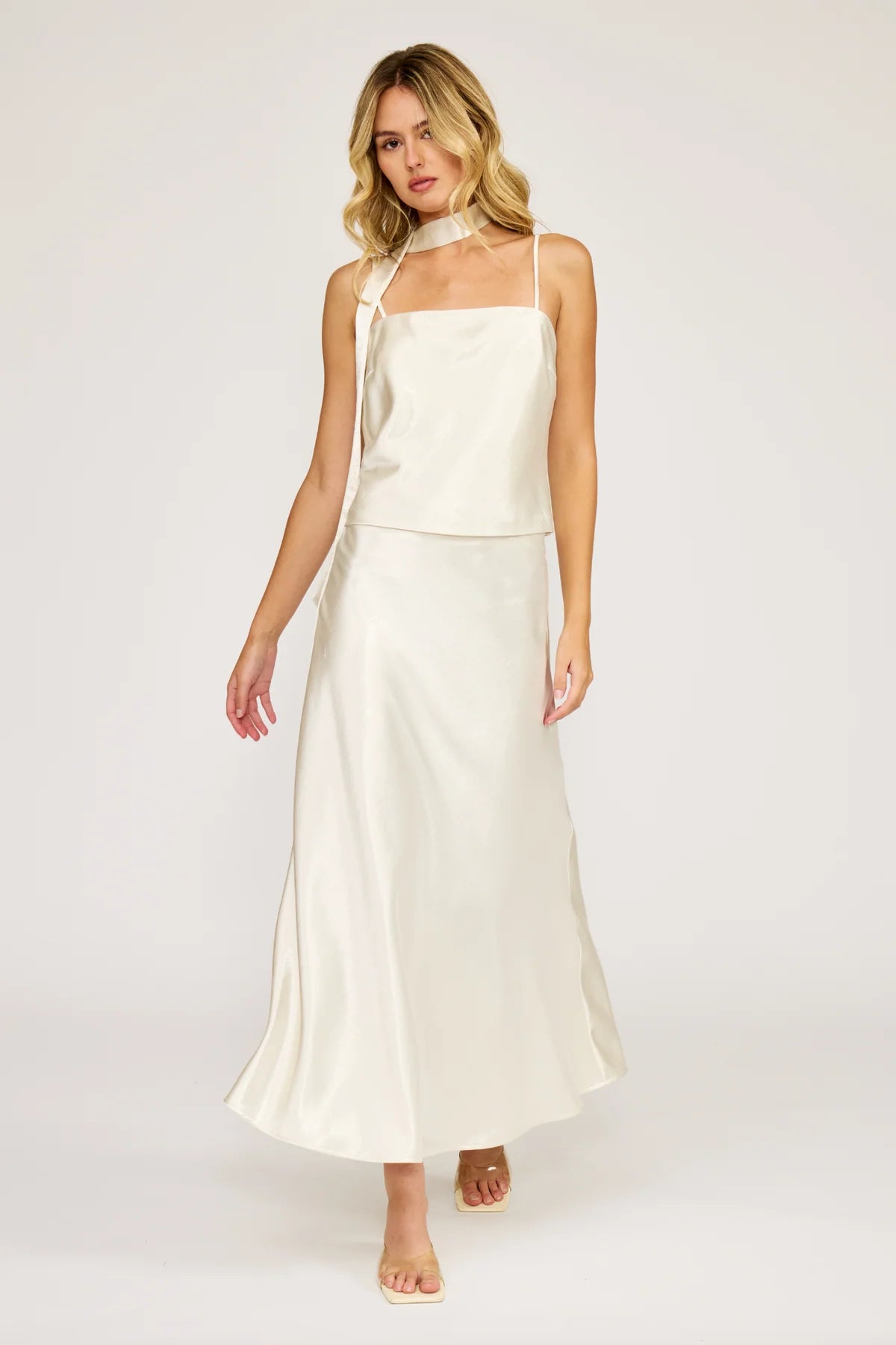 Cyra Tie Neck Blouse