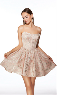 Jacquard Casablanca Cocktail Dress | AP-30007