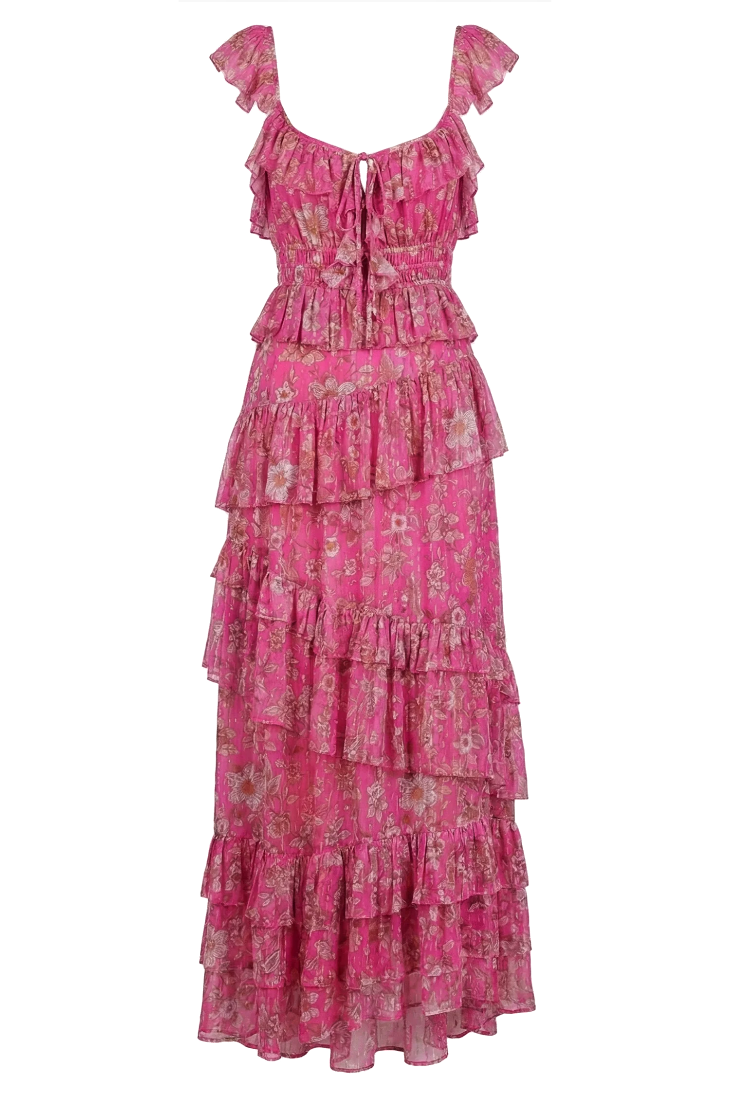 Corinne Maxi Dress in Fuchsia