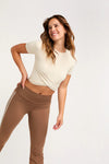 Cream Twist Crop Top