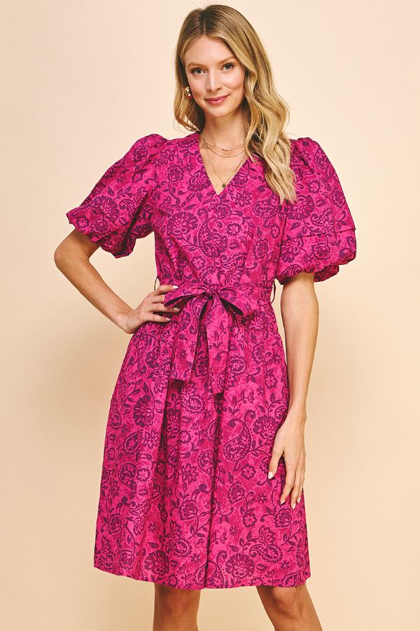 Paisley Print Dress