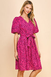 Paisley Print Dress