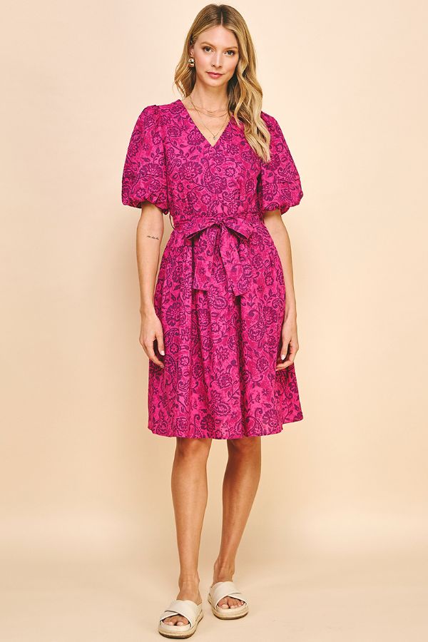 Paisley Print Dress